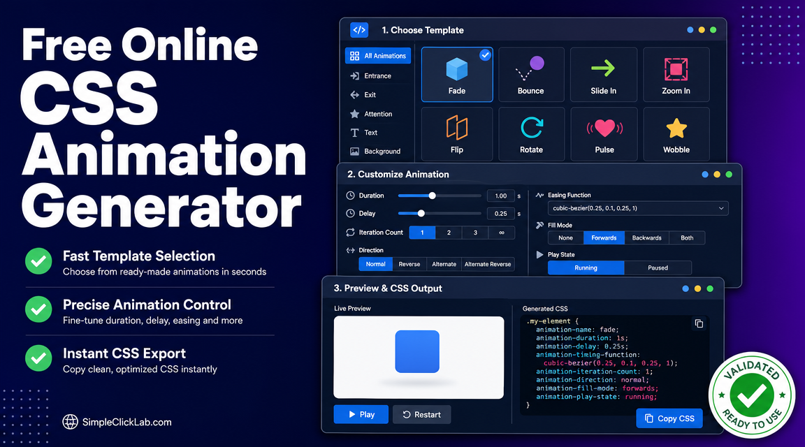 Crie CSS para Seção Hero com Fade In e Slide Up sem JavaScript