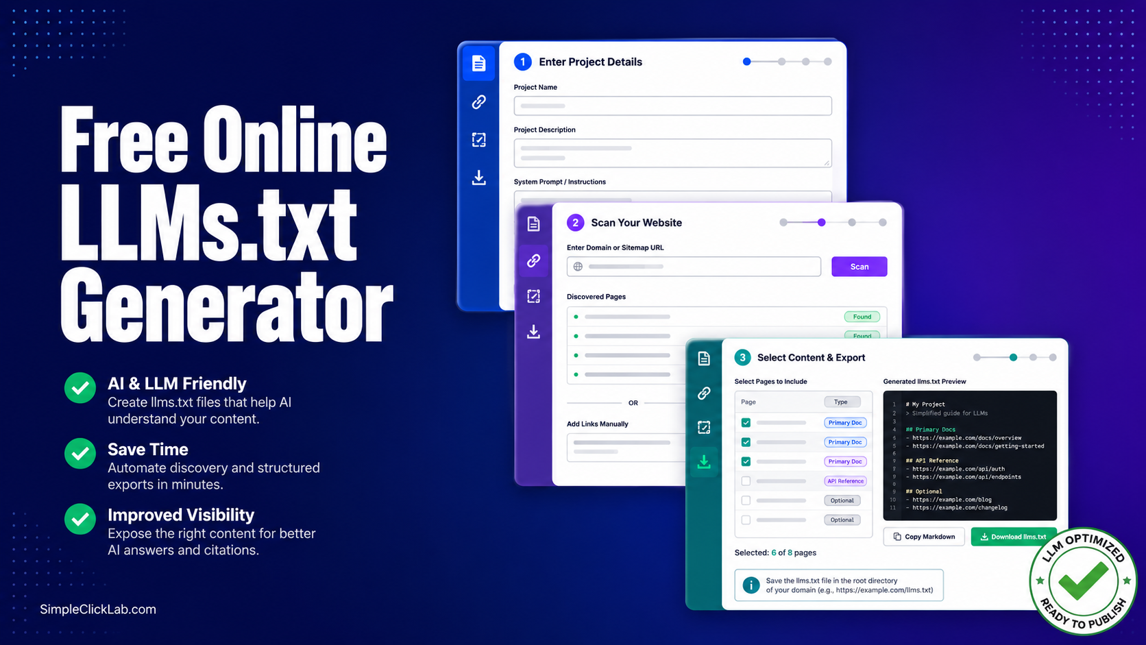 Los mejores generadores gratuitos de llms.txt online para 2026: características y comparativas